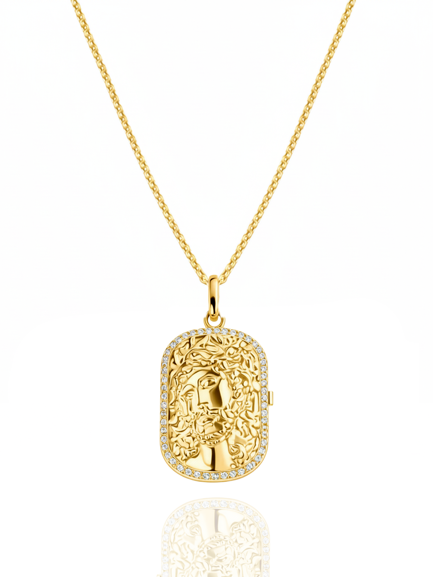 Collana Fotomedaglia Jesus Portrait Locket