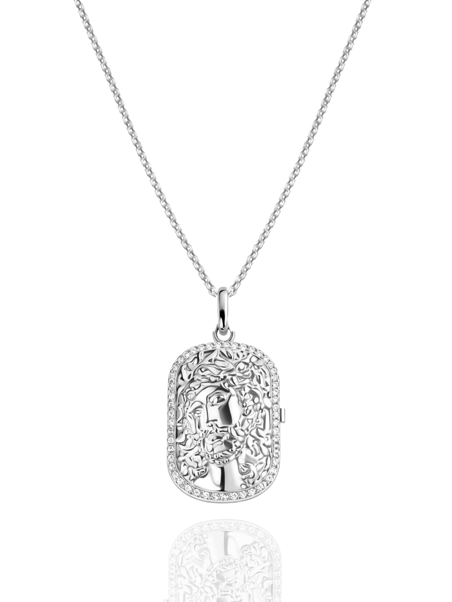 Collana Fotomedaglia Jesus Portrait Locket