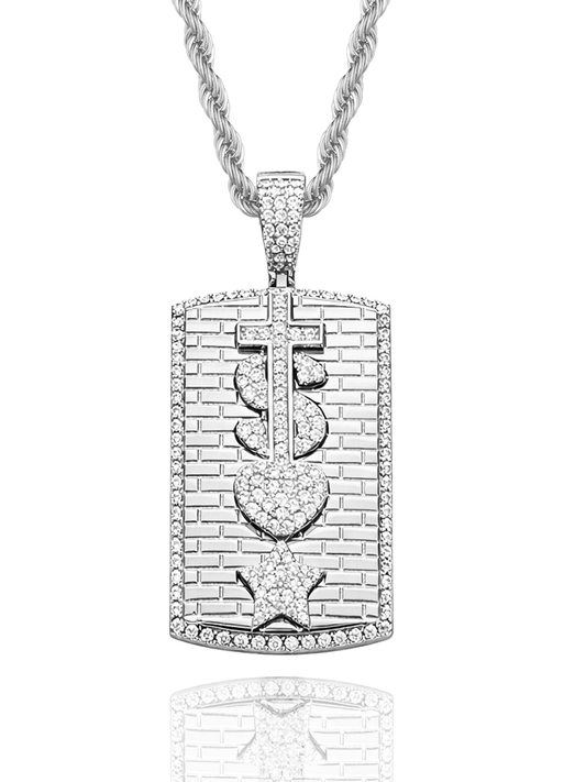 Collana Faith Code Plate