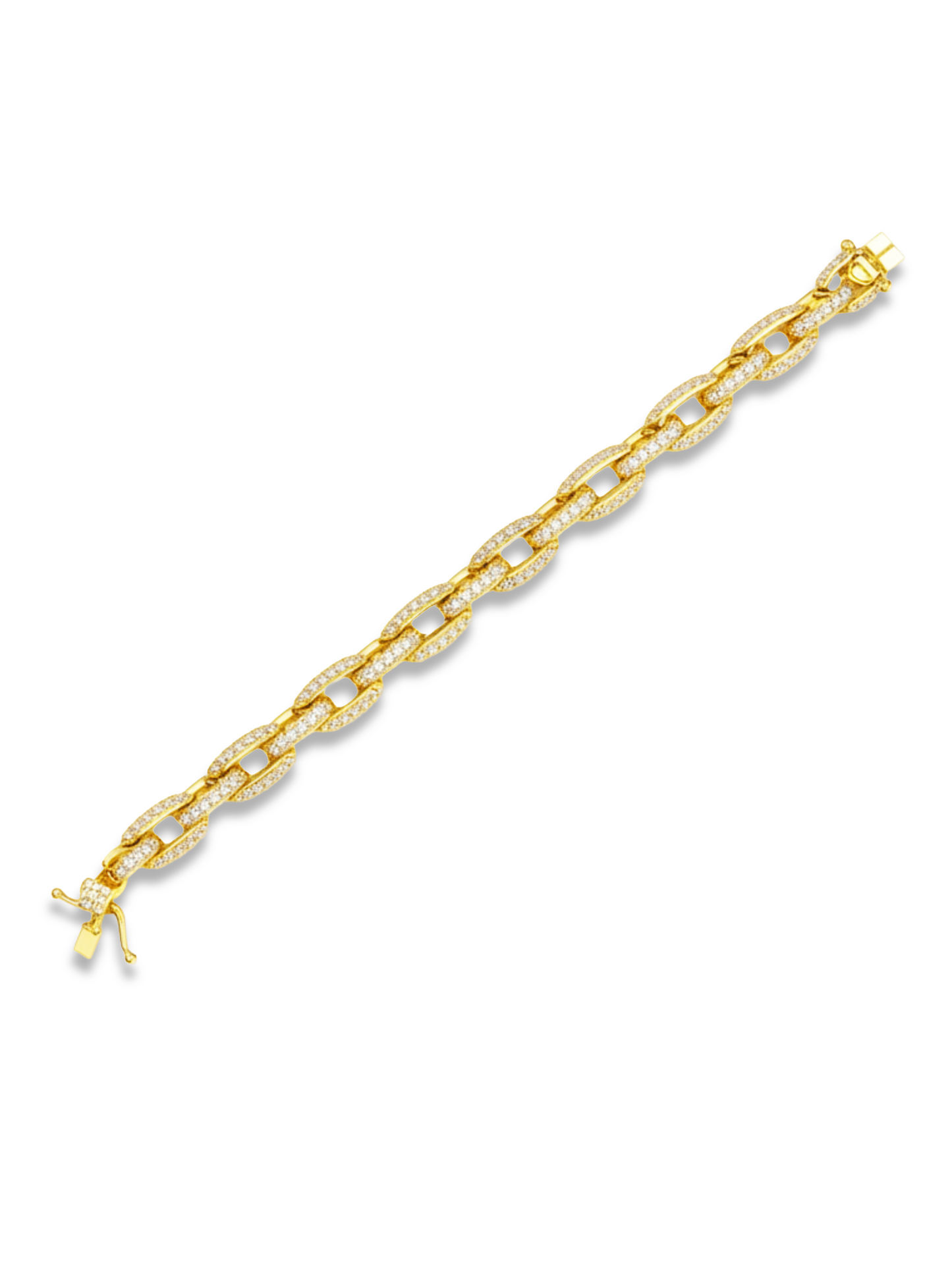 Bracciale SQUARE PAVE' CHAIN