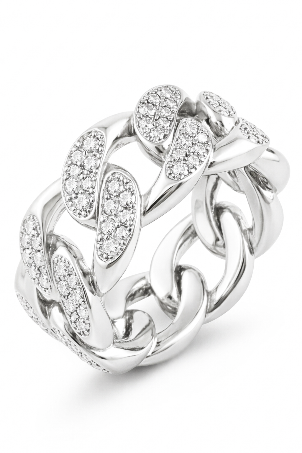 Anello Cuban Link Pavè