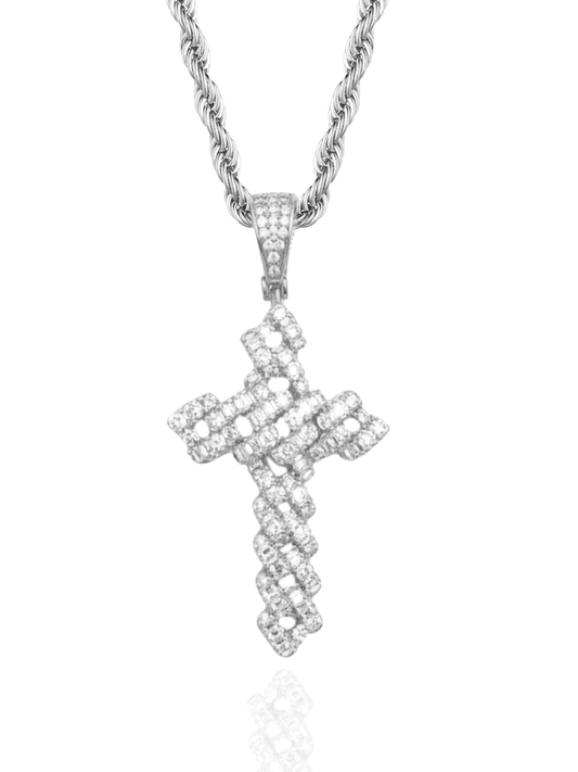 Collana Cross Chain Baguette