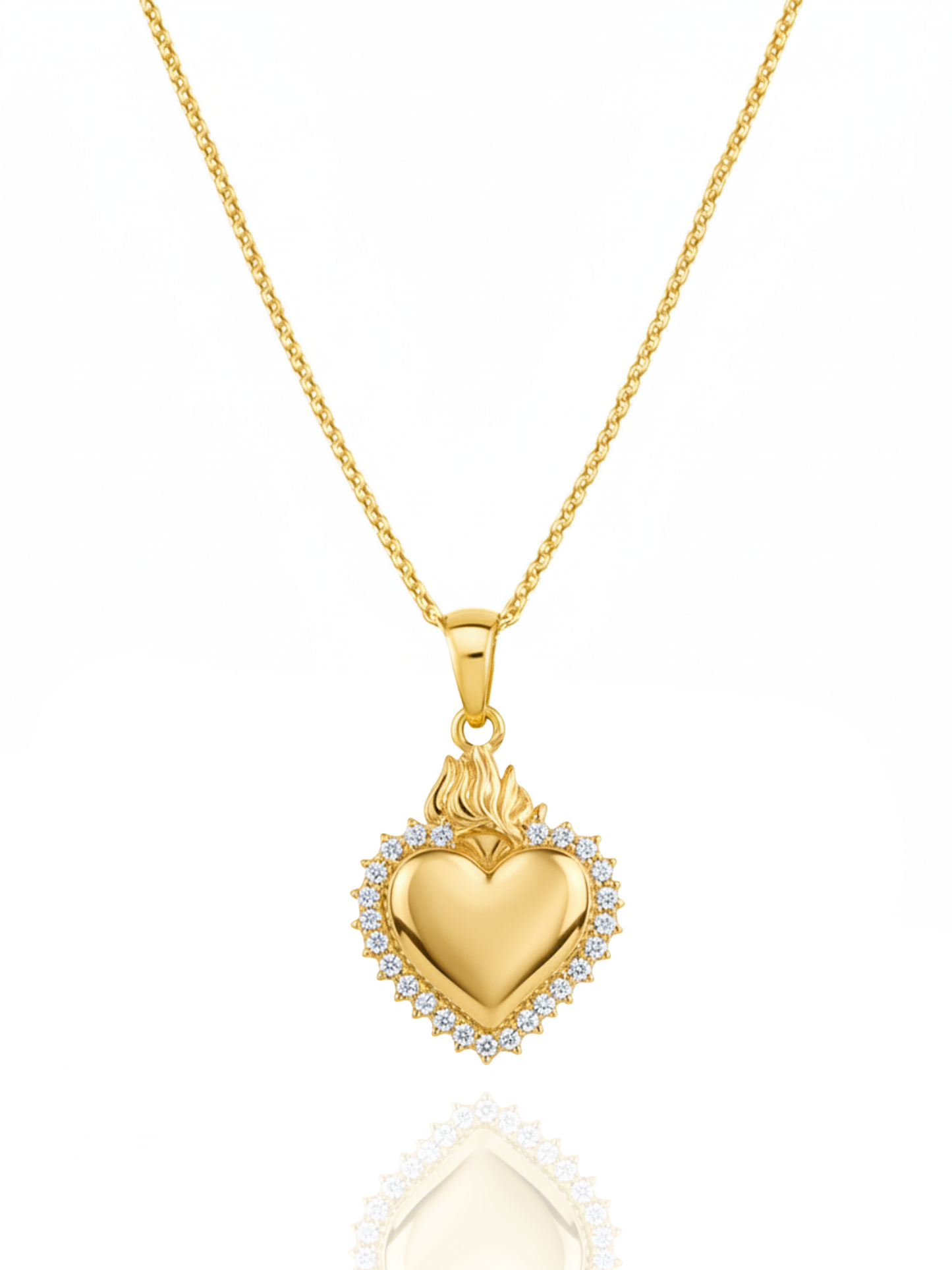 Collana Fotomedaglia Cuore Sacro