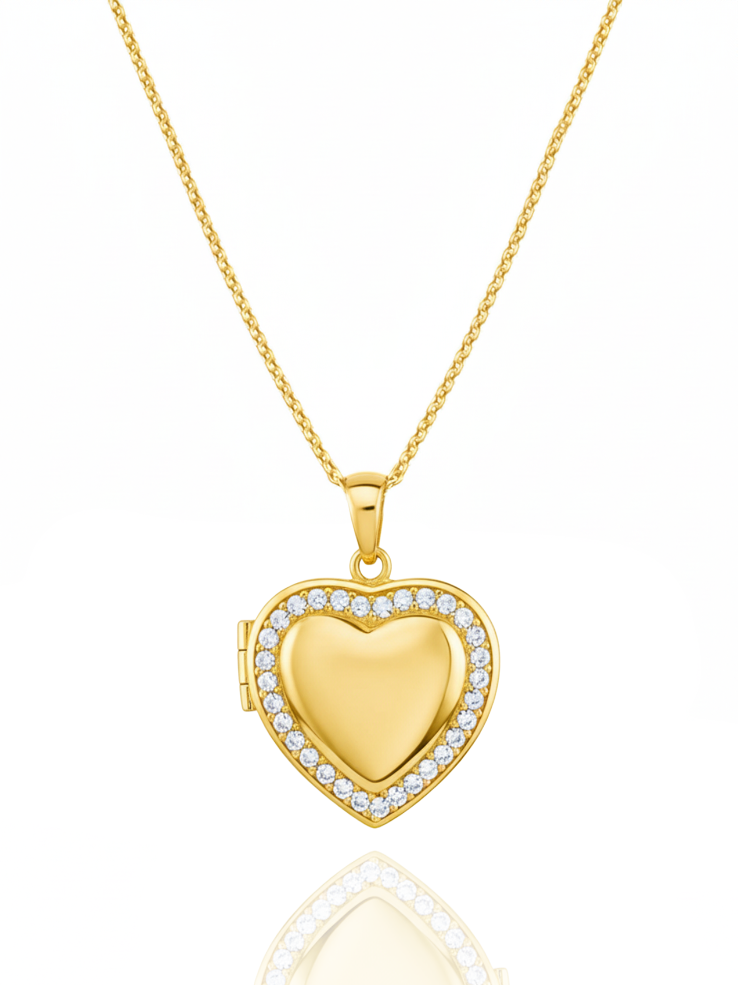 Collana Fotomedaglia Heart Iced Locket