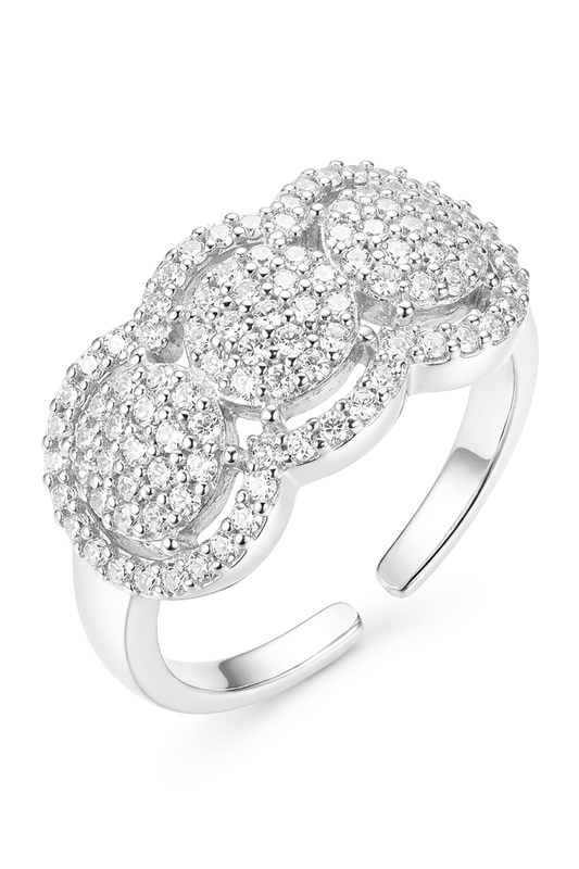 Anello Trilogy Pavè