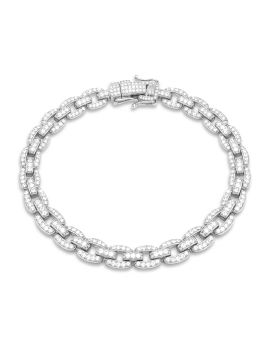 Collana SQUARE PAVE' CHAIN