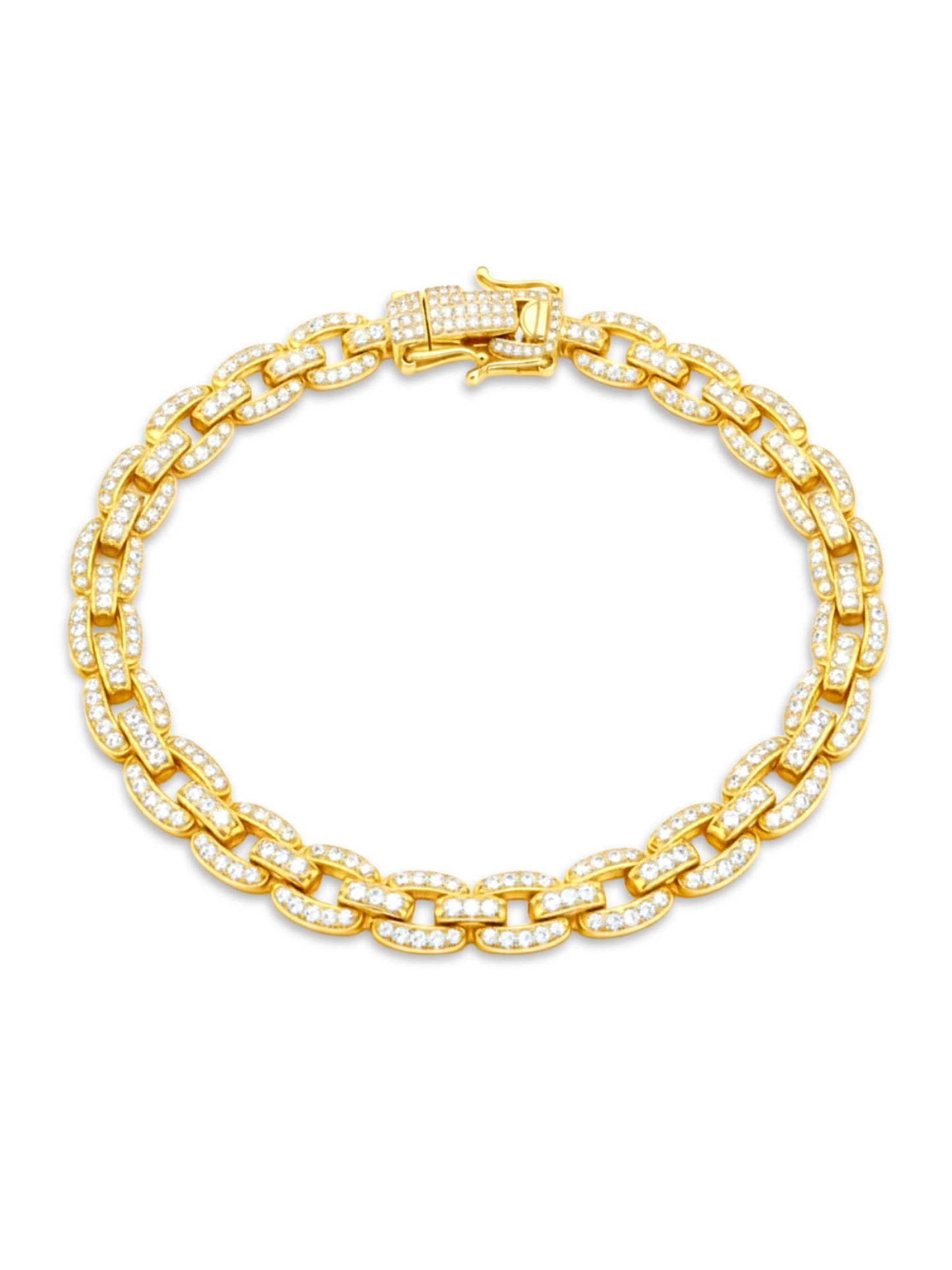 Collana SQUARE PAVE' CHAIN